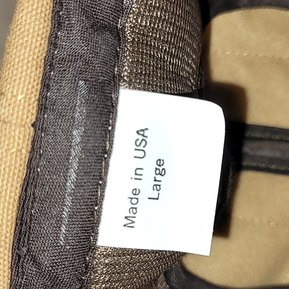 Vintage. Made in USA. Thick canvas Duck- Hunting Cap with foldable flaps. Large - Picture 2 of 9